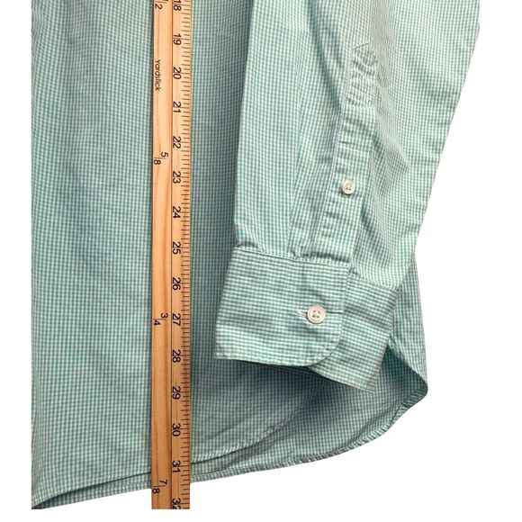 Thompson Shirtings J. Crew Shirt Men Gingham Check 80's 2-Ply XL 17-17.5 Classic - Picture 3 of 8